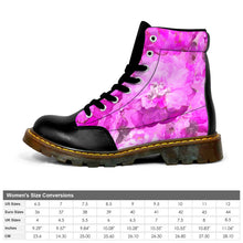 Load image into Gallery viewer, Ti Amo I love you  - Exclusive Brand - Brilliant Lavender Rose &amp; Lavender Rose - Rose Petals - Winter Round Toe Women&#39;s Boots
