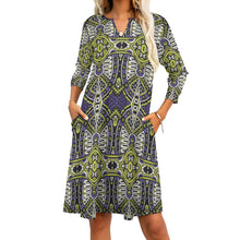 Load image into Gallery viewer, Ti Amo I love you - Exclusive Brand - 7-Point Long Sleeved Dress
