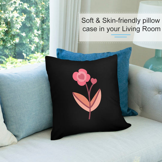 Ti Amo I love you - Exclusive Brand - 9 Colors - 7 Sizes - Flower Plush Pillow Case