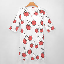 Load image into Gallery viewer, Ti Amo I love you - Exclusive Brand - 10 Styles - Fruit &amp; Veggies - 7-point Sleeve Dress - Sizes S-5XL
