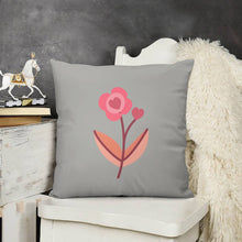 Load image into Gallery viewer, Ti Amo I love you - Exclusive Brand - 9 Colors - 7 Sizes - Flower Plush Pillow Case
