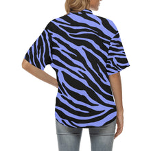 Load image into Gallery viewer, Ti Amo I love you - Zebra Stripe - Exclusive Brand  - Women&#39;s Hawaiian Shirts
