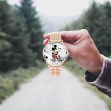 Load image into Gallery viewer, Ti Amo I love you  - Exclusive Brand  - Mickey Comic - Unisex Designer Instafamous Steel Strap Quartz Watch
