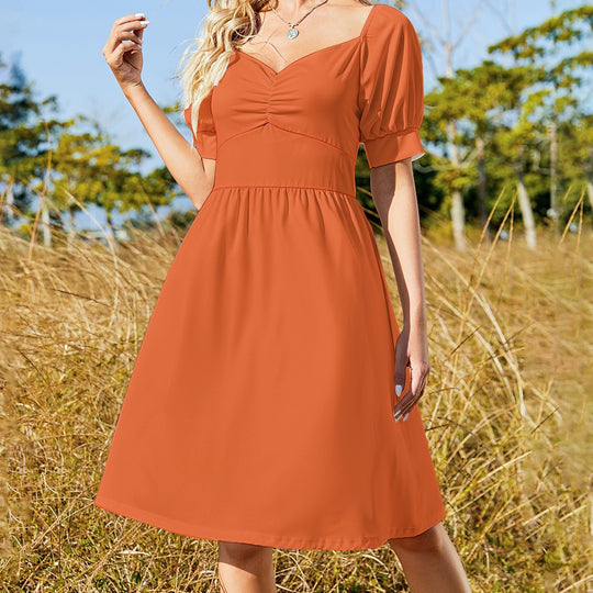 Ti Amo I love - Exclusive Brand - Colors Womens Fall Solid Colors - Sweetheart Dress