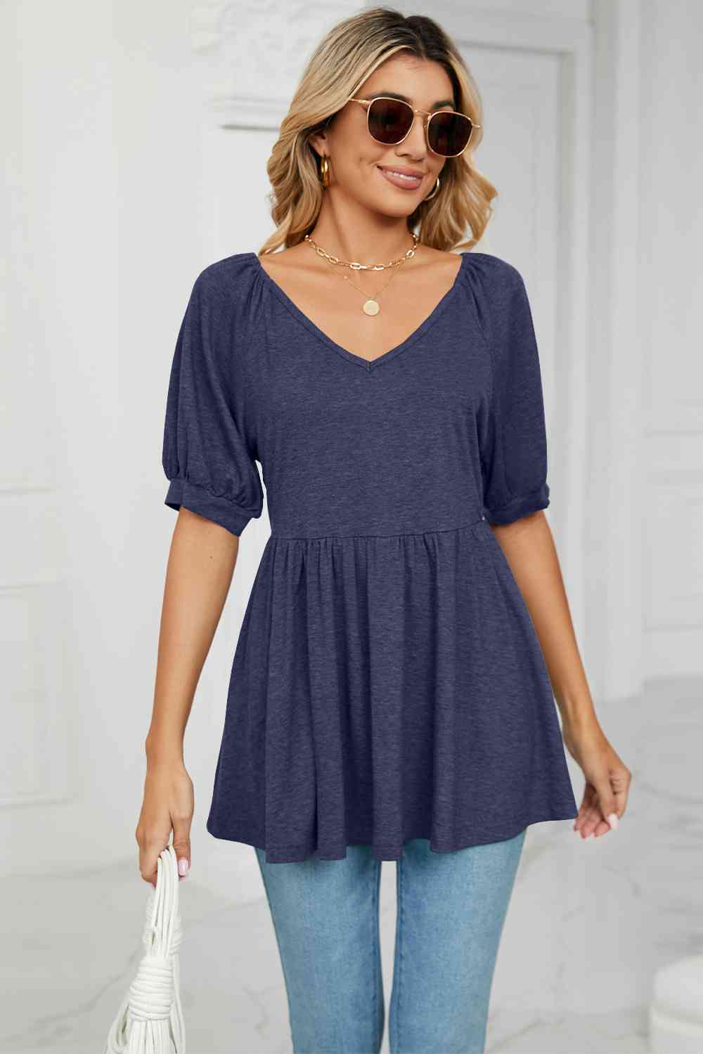 Ti Amo I love you -V-Neck Babydoll Top