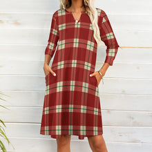 Load image into Gallery viewer, Ti Amo I love you - Exclusive Brand - 10 Styles -  Winter Christmas Patterns - 7-point Sleeve Dresses - Sizes S-5XL
