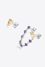 Load image into Gallery viewer, Zircon 925 Sterling Silver or 18k Gold Plated Mismatched Earrings
