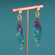 Load image into Gallery viewer, Simulated Butterfly Cicada Wing Gradient Earrings
