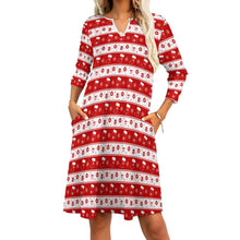 Load image into Gallery viewer, Ti Amo I love you - Exclusive Brand - 9 Styles - Christmas Dresses - 7-point sleeve Dresses - Sizes S-5XL
