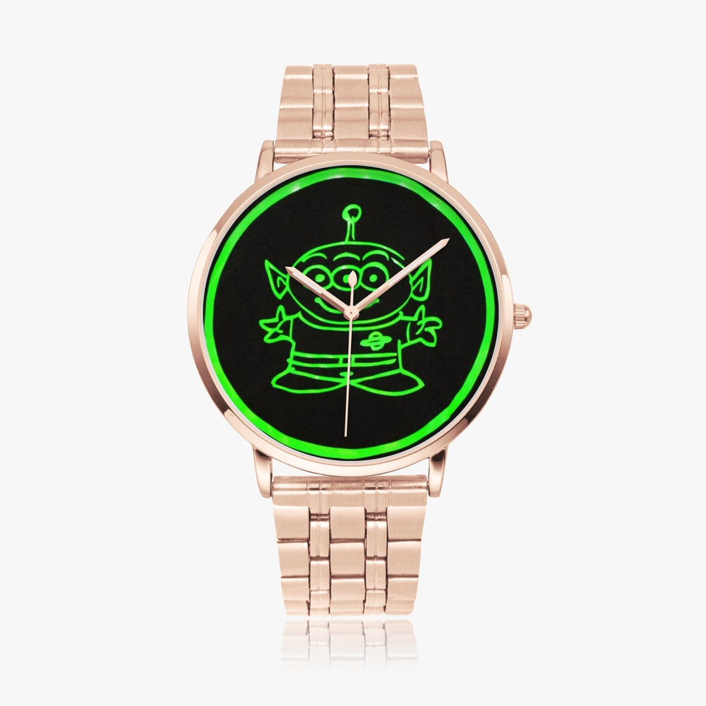 Ti Amo I love you  - Exclusive Brand  - Alien - Unisex Designer Instafamous Steel Strap Quartz Watch