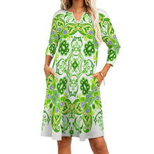 Load image into Gallery viewer, Ti Amo I love you - Exclusive Brand - 7-Point Long Sleeved Dress
