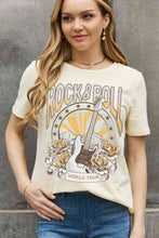 Load image into Gallery viewer, Simply Love Simply Love Full Size ROCK &amp; ROLL WORLD TOUR Graphic Cotton Tee
