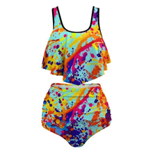 Load image into Gallery viewer, Ti Amo I love you Exclusive Brand  - Womens Plus Size 2pc Top+ Bottoms Swimsuit - Bathing Suits - Sizes XL-4XL
