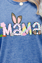 Load image into Gallery viewer, Easter MAMA Graphic Round Neck T-Shirt
