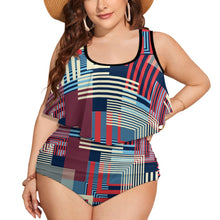 Load image into Gallery viewer, Ti Amo I love you Exclusive Brand  - Womens Plus Size 2pc Top+ Bottoms Swimsuit - Bathing Suits - Sizes XL-4XL
