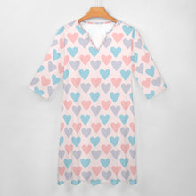 Load image into Gallery viewer, Ti Amo I love you - Exclusive Brand - 7-Point Long Sleeved Dress
