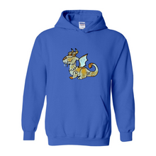 Load image into Gallery viewer, Ti Amo I love you - Exclusive Brand - Whimsical Dragon - 10 Colors - Unisex Heavy Blend Hooded Sweatshirt
