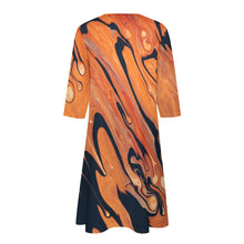 Load image into Gallery viewer, Ti Amo I love you - Exclusive Brand - 7-point Sleeve Dress - Sizes S-5XL
