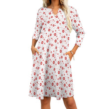 Load image into Gallery viewer, Ti Amo I love you - Exclusive Brand - 8 Styles Christmas -  7-point Sleeve Dresses - Sizes S-5XL
