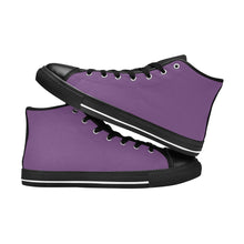 Load image into Gallery viewer, Ti Amo I love you - Exclusive Brand - Womens High Top Canvas Shoes with Black Soles
