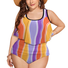 Load image into Gallery viewer, Ti Amo I love you Exclusive Brand  - Womens Plus Size 2pc Top+ Bottoms Swimsuit - Bathing Suits - Sizes XL-4XL
