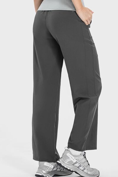 5 Colors - Drawstring Pocketed Active Pants