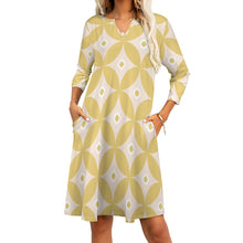 Load image into Gallery viewer, Ti Amo I love you - Exclusive Brand - 7-Point Long Sleeved Dress - Sizes S-5XL
