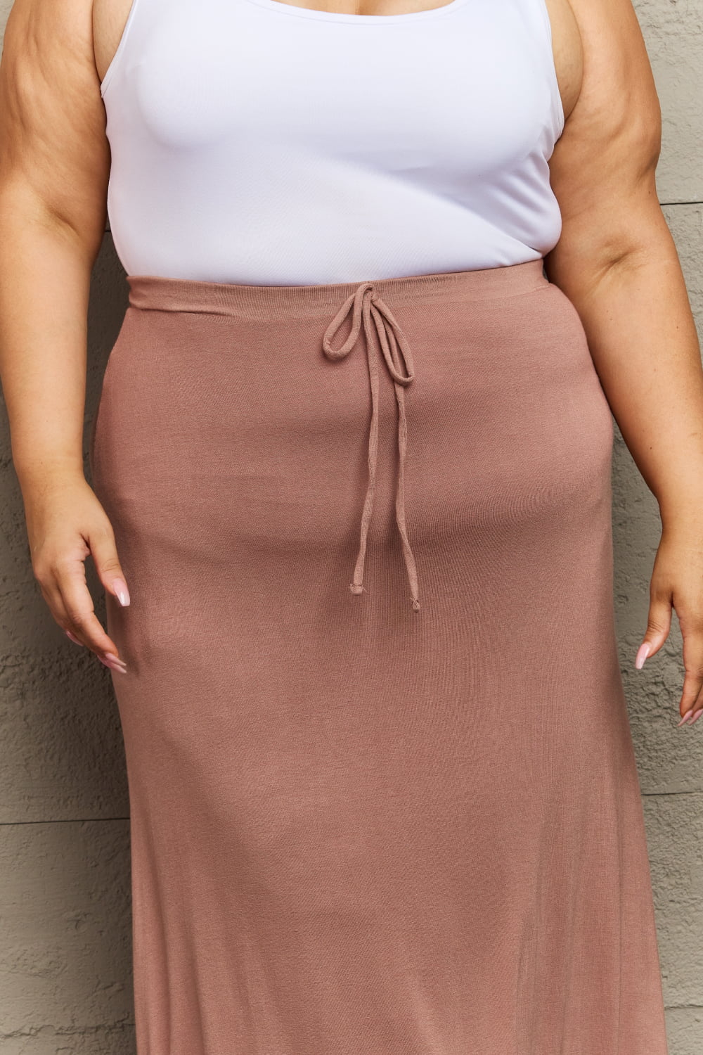 Womens - Chocolate - Culture Code For The Day Full Size Flare Maxi Skirt