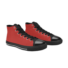 Load image into Gallery viewer, Ti Amo I love you - Exclusive Brand - Womens High Top Canvas Shoes with Black Soles
