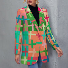 Load image into Gallery viewer, Ti Amo I love you - Exclusive Brand - Womens Suit Blazer Jacket - 2XS-2XL
