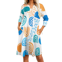 Load image into Gallery viewer, Ti Amo I love you - Exclusive Brand - 7-Point Long Sleeved Dress
