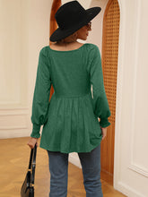 Load image into Gallery viewer, V-Neck Lantern Sleeve Blouse
