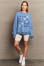 Load image into Gallery viewer, Simply Love Full Size Snowflakes Round Neck Sweatshirt
