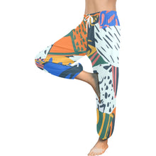 Load image into Gallery viewer, Ti Amo I love you  - Exclusive Brand  - Colorful Abstract Patchwork - Women&#39;s Harem Pants
