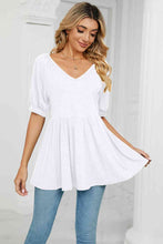 Load image into Gallery viewer, Ti Amo I love you -V-Neck Babydoll Top
