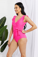 Load image into Gallery viewer, Womens - Wild Strawberry 3 - Full Size Float On Ruffle Faux Wrap One-Piece - Sizes 2-18 - Ti Amo I love you
