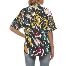 Load image into Gallery viewer, Ti Amo I love you - Exclusive Brand  - Women&#39;s Hawaiian Shirts - Sizes S-2XL
