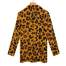 Load image into Gallery viewer, Ti Amo I love you - Exclusive Brand - Fire Bush Leopard - Womens Suit Blazer Jacket - 2XS-2XL
