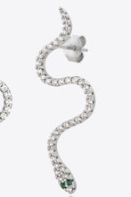 Load image into Gallery viewer, Snake-Shaped 925 Sterling Silver Earrings
