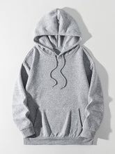 Load image into Gallery viewer, Drawstring Dropped Shoulder Hoodie
