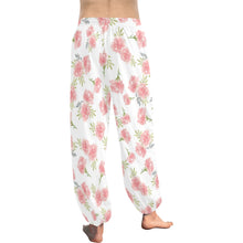 Load image into Gallery viewer, Ti Amo I love you  - Exclusive Brand  - Pink Carnation Pattern  - Women&#39;s Harem Pants
