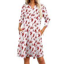 Load image into Gallery viewer, Ti Amo I love you - Exclusive Brand - 9 Styles - Christmas Dresses - 7-point sleeve Dresses - Sizes S-5XL
