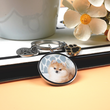 Load image into Gallery viewer, Your Custom Photo Keychain Pet Charm Key Ornaments Pet Memorial Keychain
