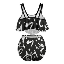 Load image into Gallery viewer, Ti Amo I love you Exclusive Brand  - Womens Plus Size 2pc Top+ Bottoms Swimsuit - Bathing Suits - Sizes XL-4XL
