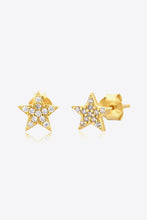 Load image into Gallery viewer, Zircon Decor Star Stud Earrings
