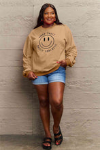 Load image into Gallery viewer, Simply Love Full Size Smiling Face Graphic Sweatshirt
