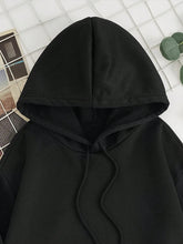 Load image into Gallery viewer, Drawstring Dropped Shoulder Hoodie
