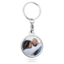 Load image into Gallery viewer, Your Custom Photo Keychain Round/Heart/Rectangular Shape Key Ornaments
