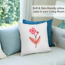 Load image into Gallery viewer, Ti Amo I love you - Exclusive Brand - 9 Colors - 7 Sizes - Flower Plush Pillow Case
