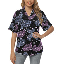 Load image into Gallery viewer, Ti Amo I love you - Exclusive Brand  - Women&#39;s Hawaiian Shirts - Sizes S-2XL
